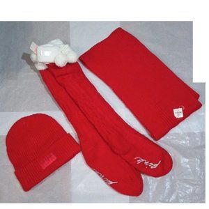 Victoria's Secret PINK Socks, Beanie & Scarf Lot